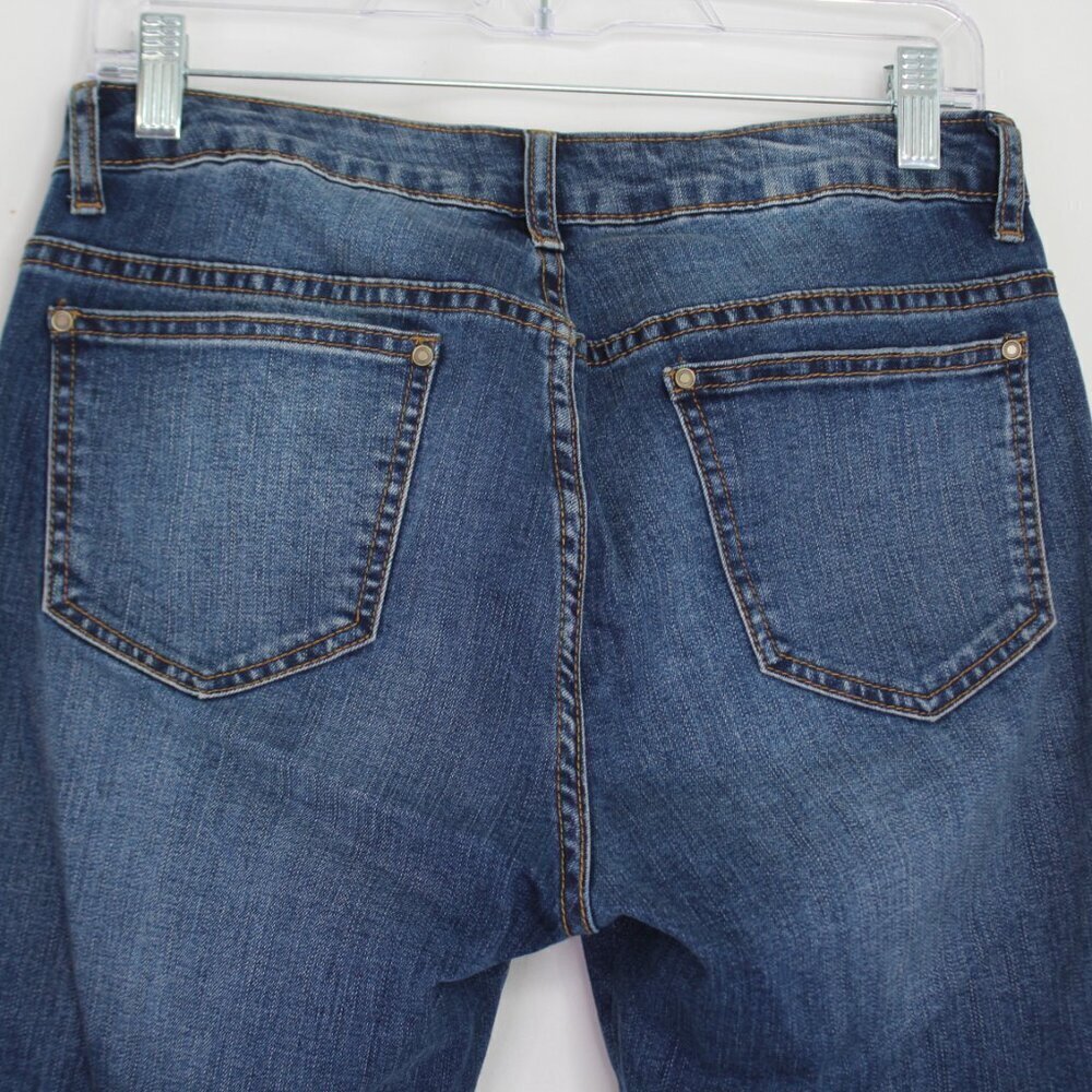V. Cristina Parrot Floral Embellished Denim Jeans Size 4 - Picture 7 of 9